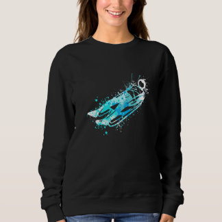 Sweatshirt Traîneau Luge Splash Neige