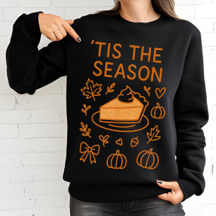 Sweatshirt Tranche à secteurs citrouille Chute de Thanksgiv
