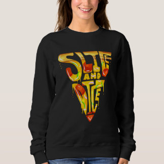 Sweatshirt Tranches Et Morceaux Fabriquant Pizza Topping Pour