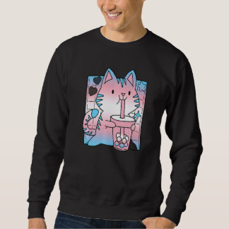 Sweatshirt Trans Pride Chat Maman Lgbt Gay Lgbtq Pride Mont