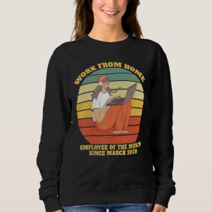 Sweatshirt Travail De L'Employé À Domicile Du Mois Depuis Le