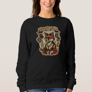 Sweatshirt Travail du diable Carte de tarot du renard rusé Ta