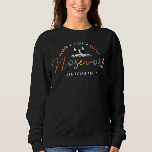 Sweatshirt Travail du nez Entraînement du sport de chien Odeu (Devant)