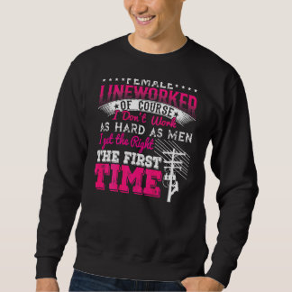 Sweatshirt Travailleuse Linéaire Femme Bien Sûr Je Ne Travail