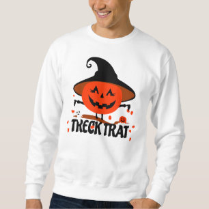 Sweatshirt Treck Trat Citrouille Souriante