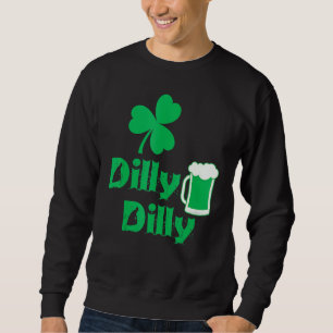 Sweatshirt Trèfle Dilly Feuille Chanceux Irlandais St Patrick