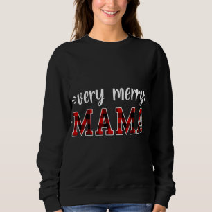 Sweatshirt très joyeux Mama Joyeux pyjamas de famille de Noël