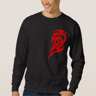 Sweatshirt Tribal rouge conception 6 de coffre de 2 morceaux