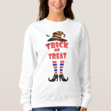Trick ou traiter Halloween, Orange Text Witch