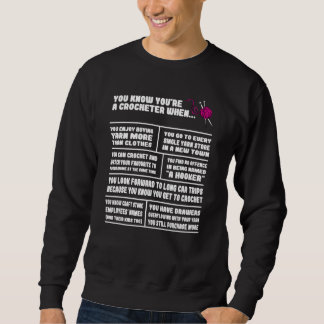 Sweatshirt Tricot Crochet en laine Fabriqué main couture Hobb