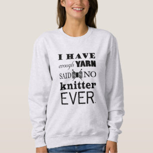 Sweatshirt Tricot ・ Pas Assez Fer Artisanat Typographie
