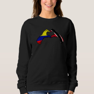 Sweatshirt Trinidad Et Tobago Drapeau Colombie Mélange De Coe