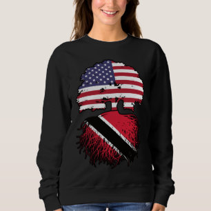 Sweatshirt Trinité-et-Tobago Trinidadien American USA Tree