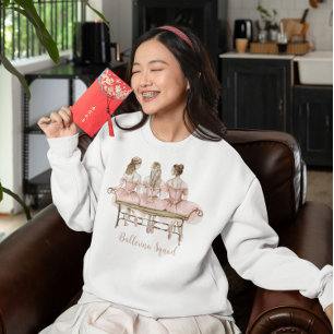 Sweatshirt Trois Ballerinas mignonnes