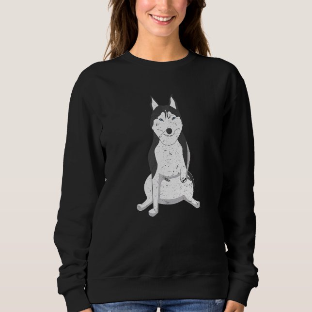 Sweatshirt Trois jambes Tripod Husky Cool besoins spéciaux Ch (Devant)