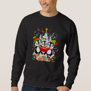 Sweatshirt Trois manchots chantant des chants de Noël