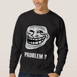 Sweatshirt Troll meme Funny face Gen Z meme Millennials Retro