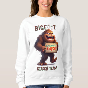 Sweatshirt Trouver Bigfoot Sasquatch Selfie Noir