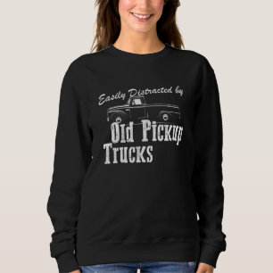 Sweatshirt Trucker Amusant Facilement Distrait Par Vieux Tru