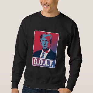 Sweatshirt Trump GOAT Élection 2024 Républicain Vintage