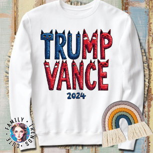 Sweatshirt Trump JD Vance 2024 Cat