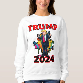 Sweatshirt Trump pour le président 2024, Make America Great v