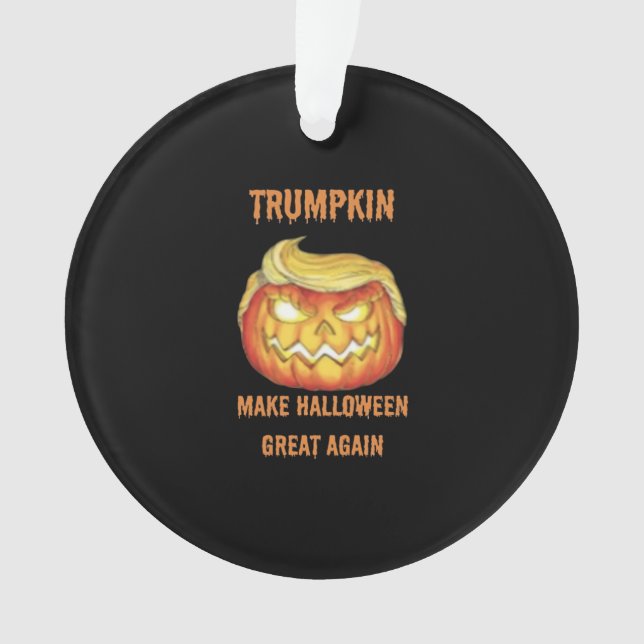 Sweatshirt, Trumpkin, classique d'Halloween (devant)