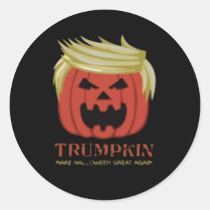 Sweatshirt, Trumpkin, Halloween Merch  Classic Round Sticker