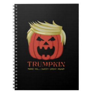 Sweatshirt, Trumpkin, Halloween Merch  Notebook