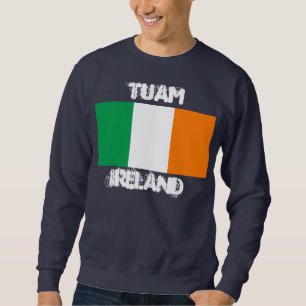Sweatshirt Tuam, Irlande avec drapeau irlandais