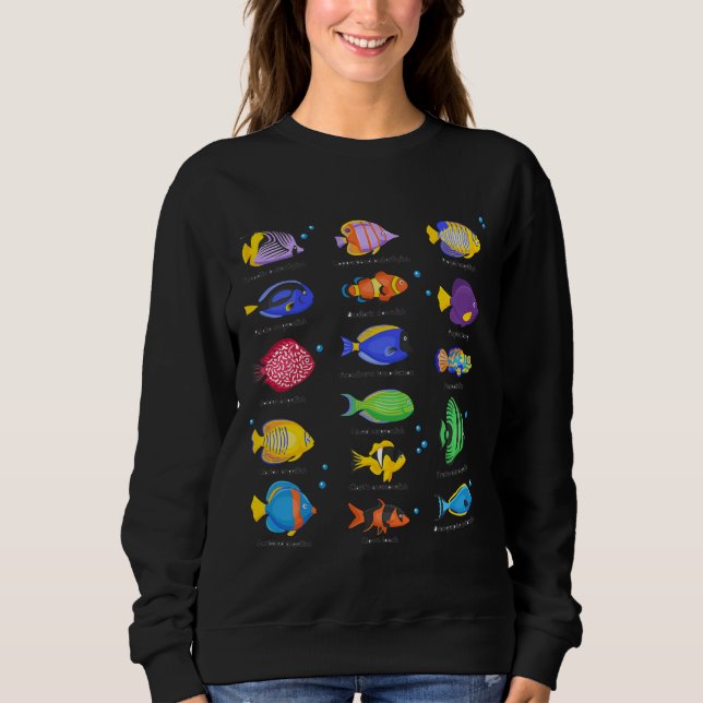 Sweatshirt Type d'océan de poisson (Devant)