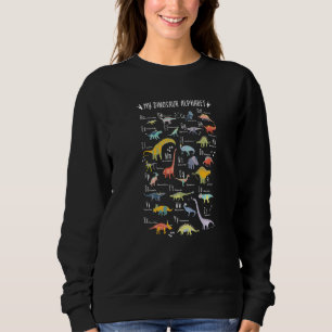 Sweatshirt Types De Dinosaures Alphabet A Z ABC Dino Identiqu