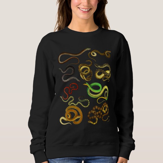 Sweatshirt Types Éducatifs De Serpent (Devant)