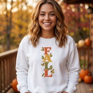 Sweatshirt TYPOGRAPHIE Automne Chaleureuse Feuille d'Érable S
