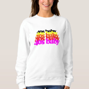 Sweatshirt Typographie Colorée Rétro pour Bébé des 40s - 40e