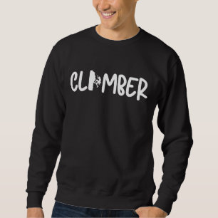 Sweatshirt Typographie de grimpeur Amateur d'escalade