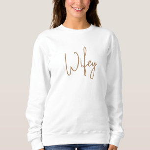 Sweatshirt Typographie de l'anniversaire de la mariée