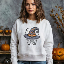 Typographie de sorcière rétro Costume femme Hallow