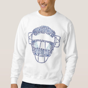 Sweatshirt Typographie du masque de baseball