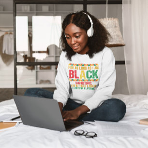 Sweatshirt Typographie du Mois Noir 