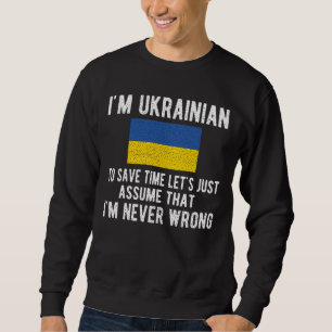 Sweatshirt Ukrainian Heritage Ukraine Roots Ukrainian Flag