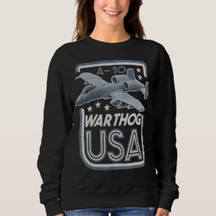 Sweatshirt Un 10 Thunderbolt Fighter Fighter Jet Attaque Airc