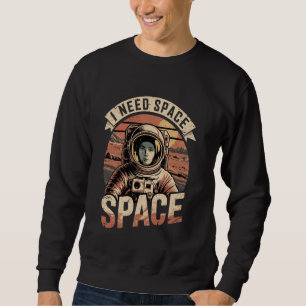 Sweatshirt Un astronaute dans l'espace Vintage Mars Planet Oc