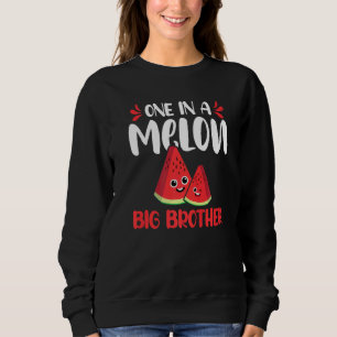 Sweatshirt Un Dans Un Melon Big Brother Watermelon Famille Ma