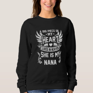 Sweatshirt Un Gros Morceau De Mon Cœur Vit Au Ciel Elle Est M