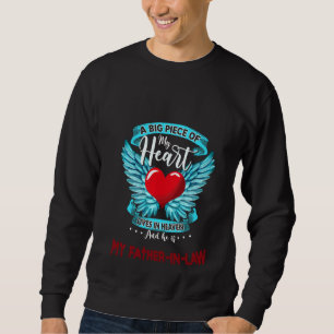 Sweatshirt Un Gros Morceau De Mon Coeur Vit Au Ciel Il Est Fa