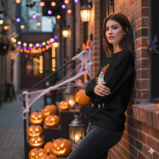 Sweatshirt Un joli fantôme d'Halloween