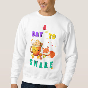 Sweatshirt Un Jour Pour Partager Ginkgo Oak Botany Fox Thanks