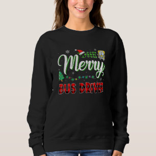 Sweatshirt Un joyeux conducteur d'autobus scolaire Arbre de N