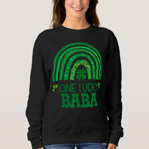 Sweatshirt Un Lucky Baba Shamrock Patrick S Day Rainbow Iris